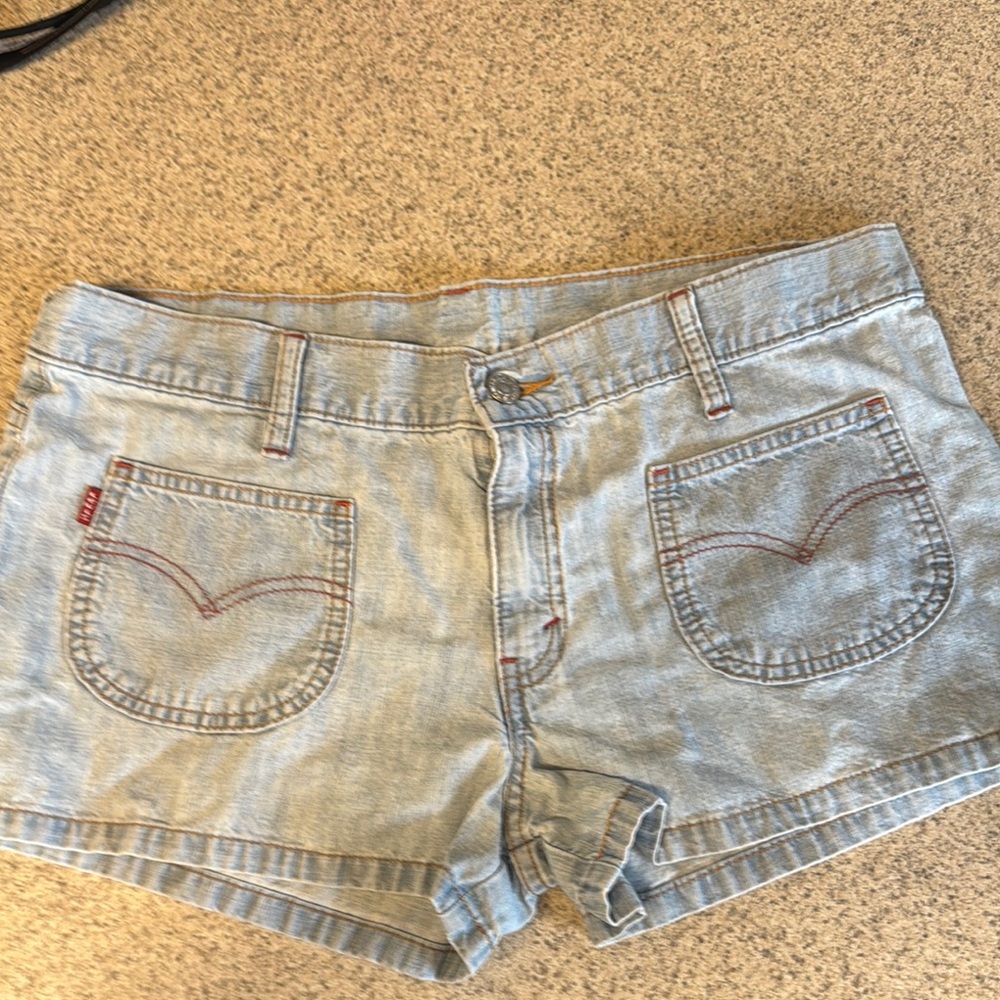 Levi's Women's Denim Shorts in Light Blue